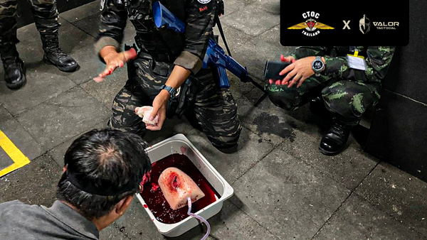 การฝึกอบรม ปฐมพยาบาลผู้บาดเจ็บในสนามรบ ร่วมกับหน่วยต่อต้านการก่อการร้ายสากล CTOC