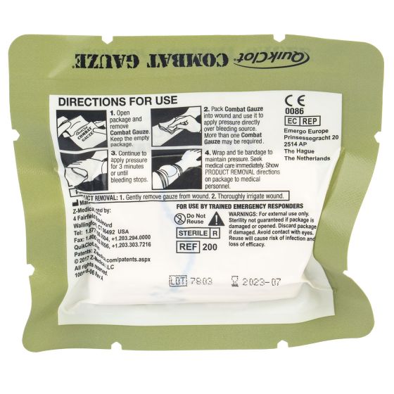 North American Rescue - QuikClot Z-Fold Vacuum Packed Combat Gauze
