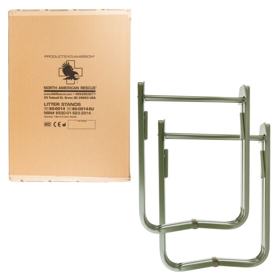 North American Rescue - Litter Stands 33 in. (Set of 2)