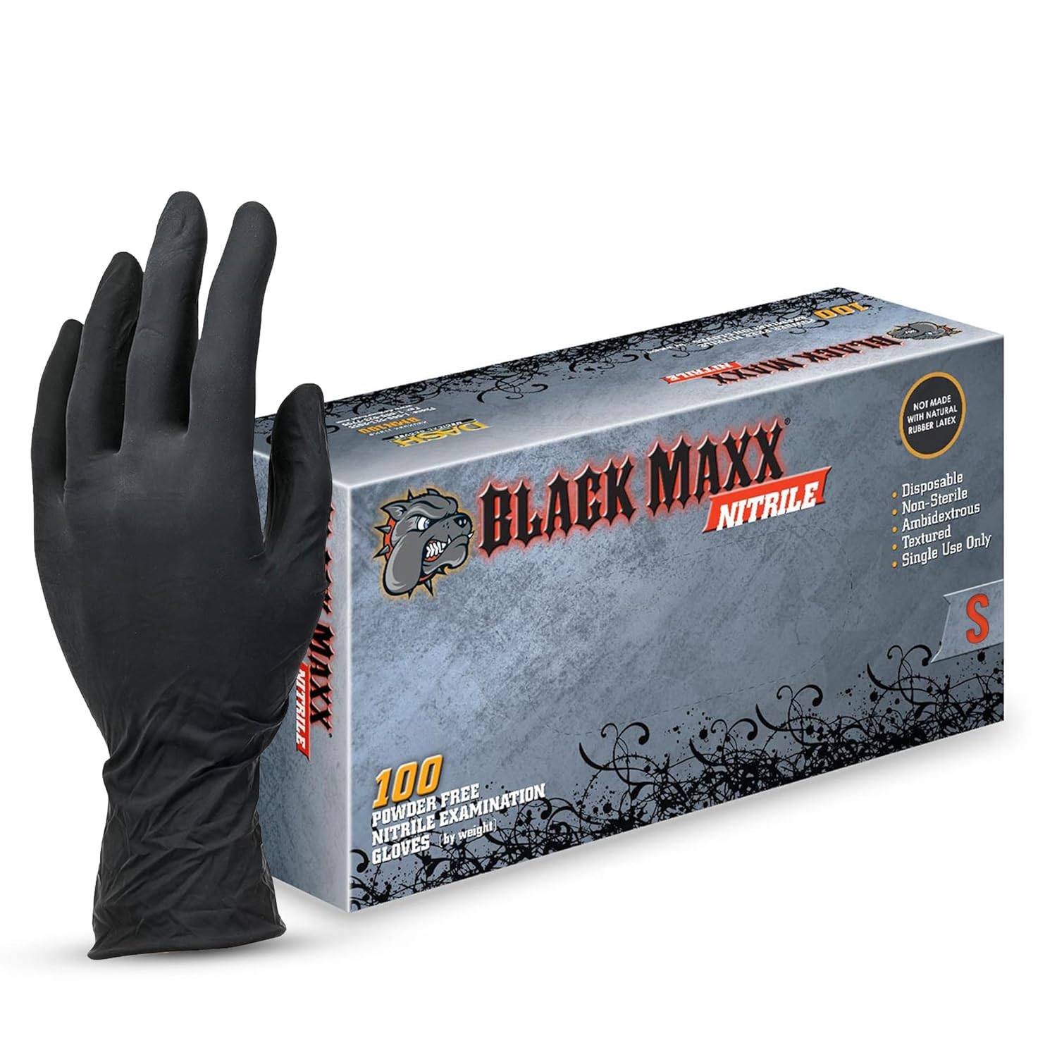 TacMed Solutions - Black Maxx Gloves 50 pieces/box