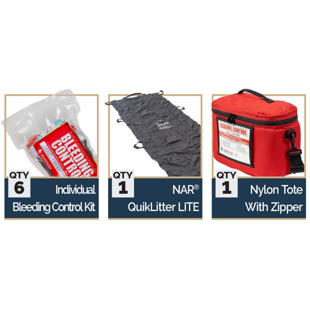 Rescue Randy Bleeding North American Rescue - Public Access Bleeding Control 6-Pack Basic Ki ...