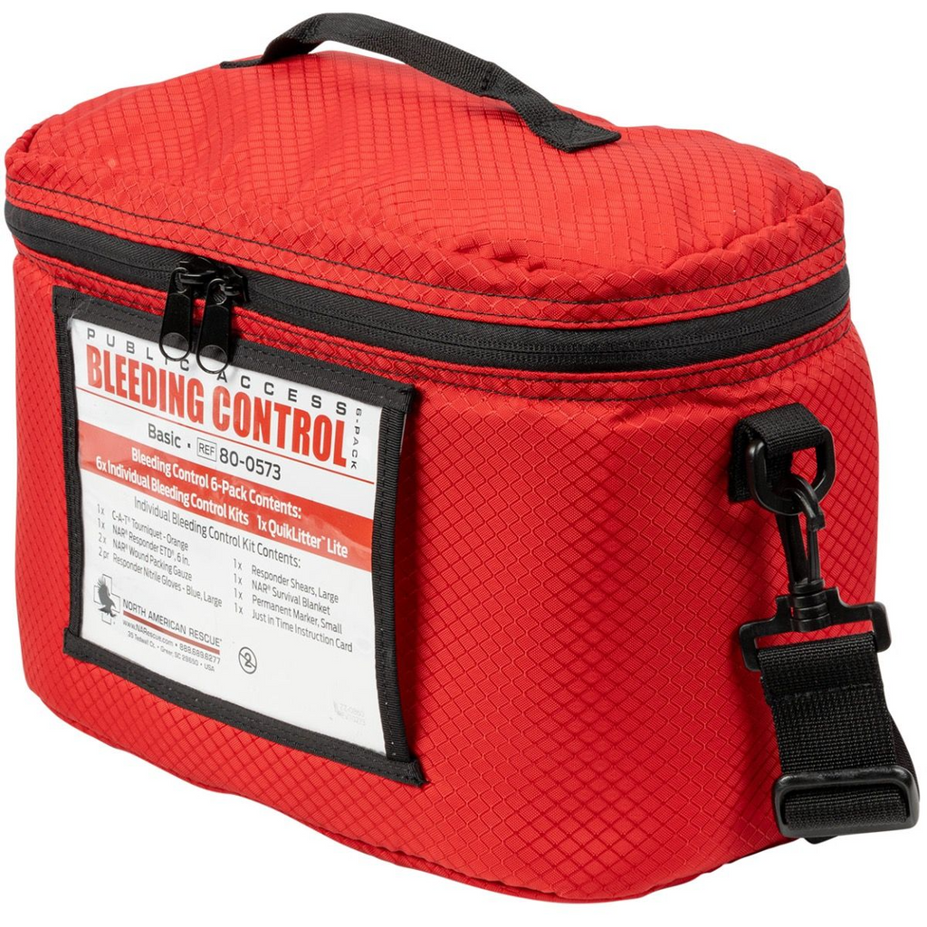 North American Rescue - Public Access Bleeding Control 6-Pack Basic Kit - Vacuum Sealed