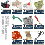 North American Rescue - TORK Resupply Kit [Advanced with Combat Gauze]