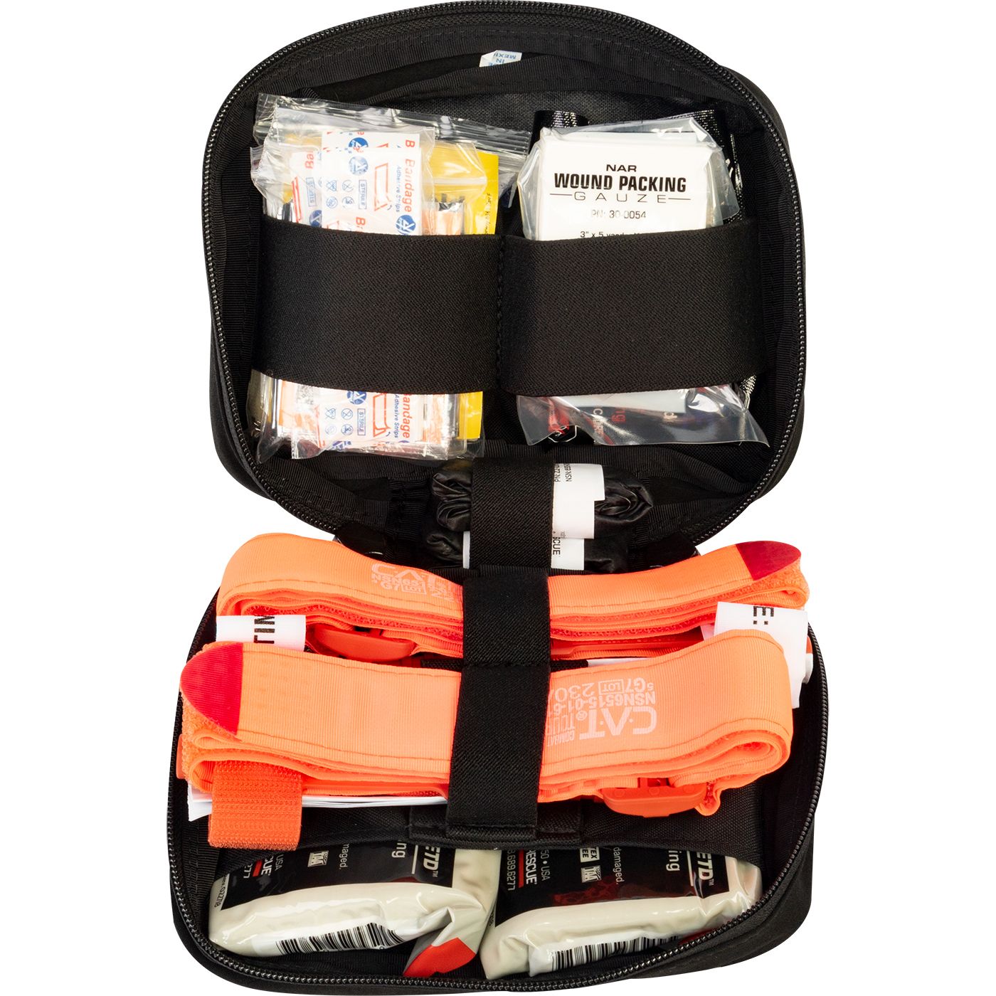 North American Rescue - Headrest IFAK Kit (Basic with Combat Gauze) [Black] 