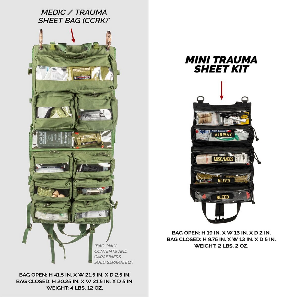 North American Rescue - Mini Trauma Sheet Kit [Black]