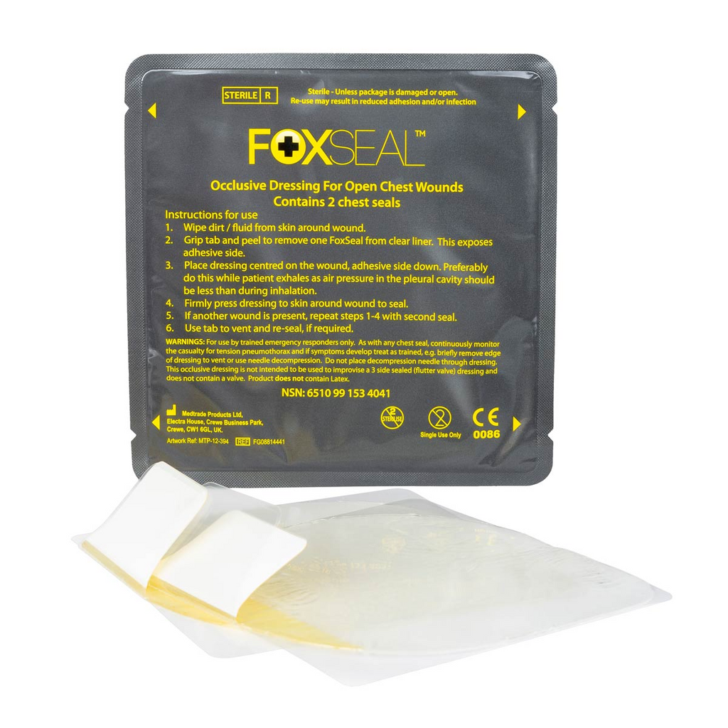 TacMed Solutions - Fox Chest Seal [Occlusive Dressing for Open Chest Wounds]