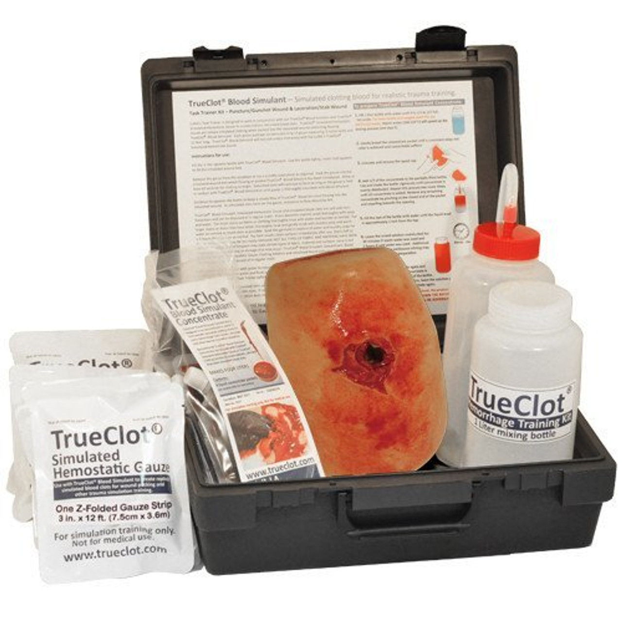 TrueClot - Wound Packing Training Kit, Gunshot Wound with Bone