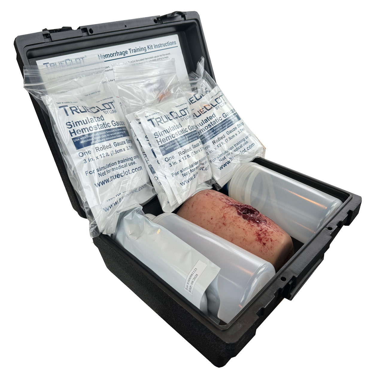 TrueClot - Wound Packing Training Kit, Gunshot Wound with Bone