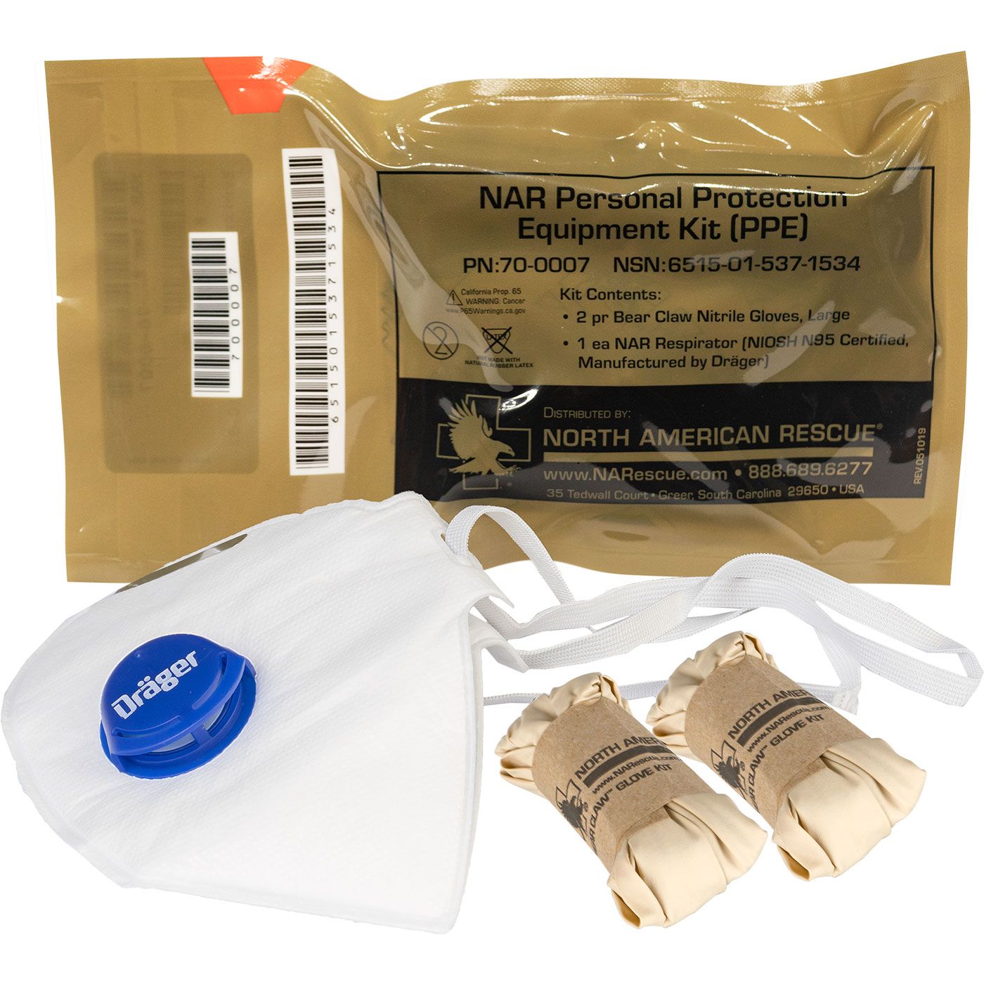 North American Rescue - NAR PPE KIT [Personal Protection Kit]