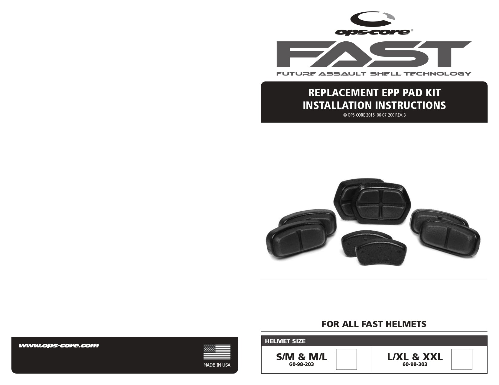 Ops-Core - EPP Pad Replacement Kit [M & L]