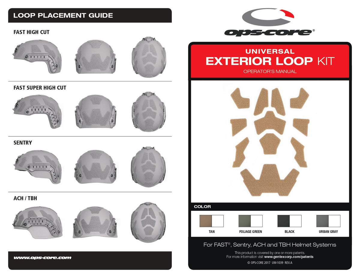 Ops Core Tan Loop Ops-Core - Universal Exterior Loop Kit – VALOR STRATEGIC