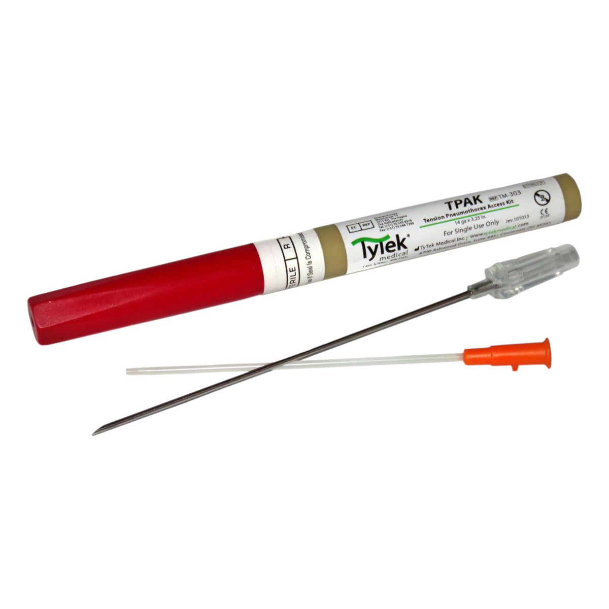 TacMed Solutions - TPAK (Tension Pneumothorax Access Kit) [ 14 GA x 3.25" ]