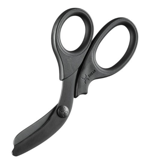TacMed Solutions - XSHEAR 7.5" Heavy Duty Trauma Shears [Black Titanium Coated Blade, Black Handles]