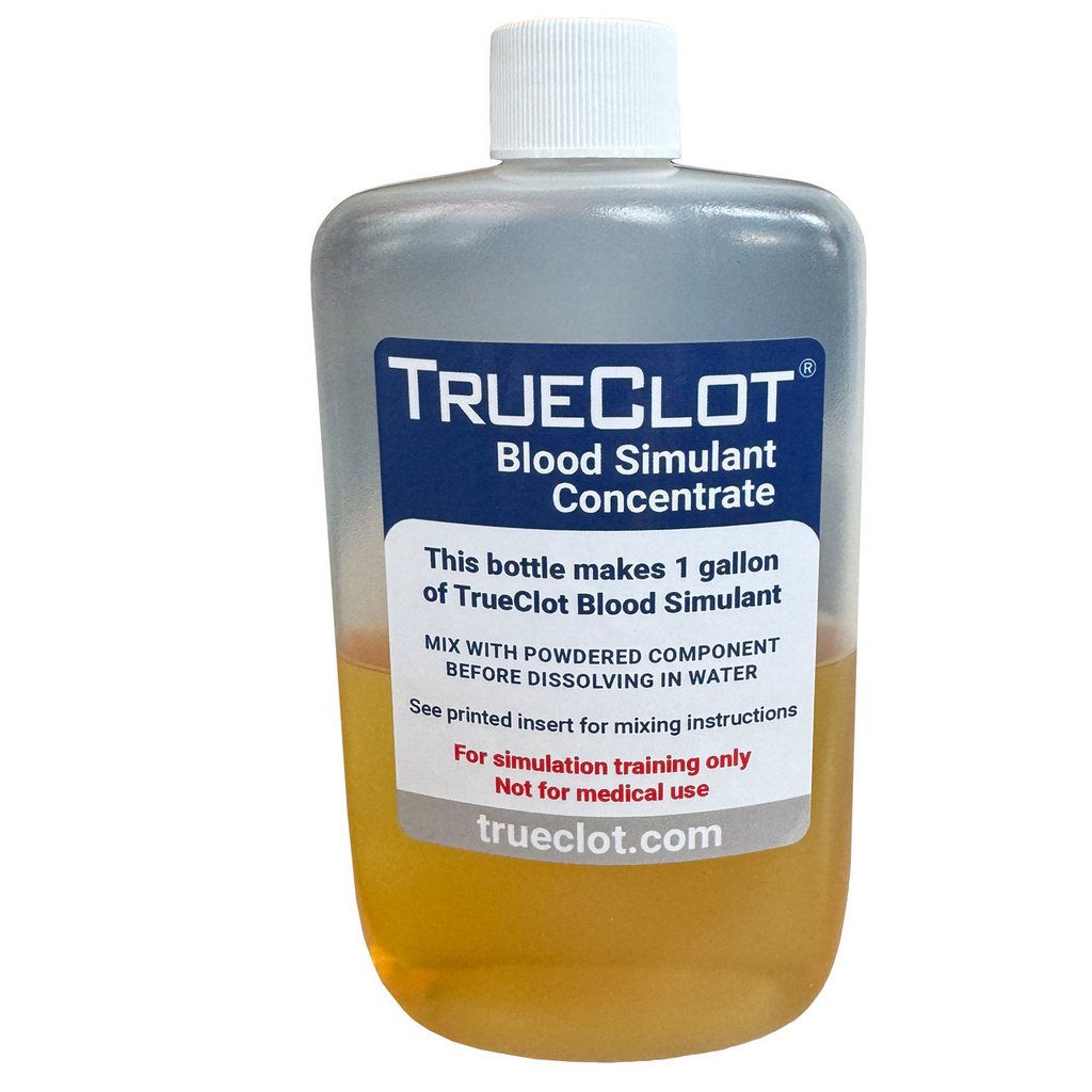 TrueClot - Blood Simulant Concentrate, 1 Gallon + Bottle (# 5115)