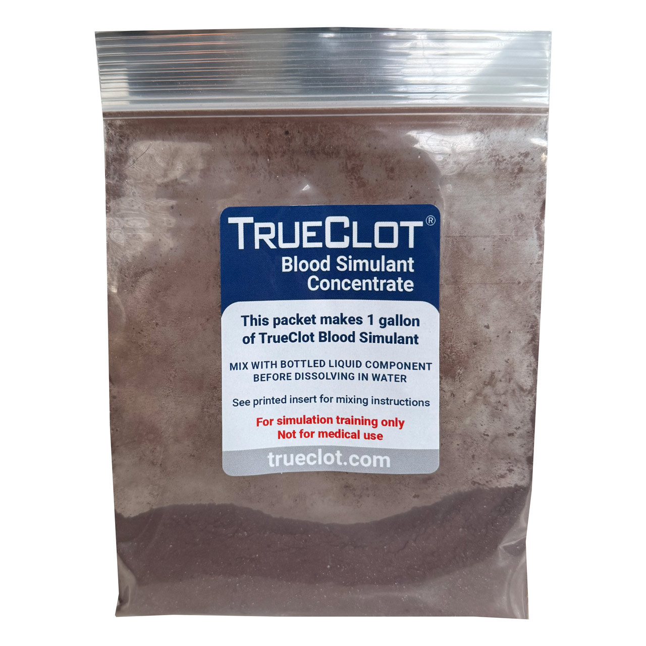 TrueClot - Blood Simulant Concentrate, 1 Gallon + Bottle (# 5115)