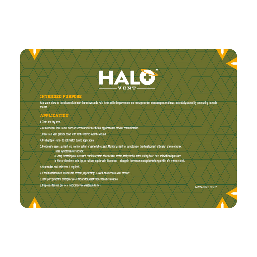 TacMed Solutions - HALO™ Chest Seal [Vented]