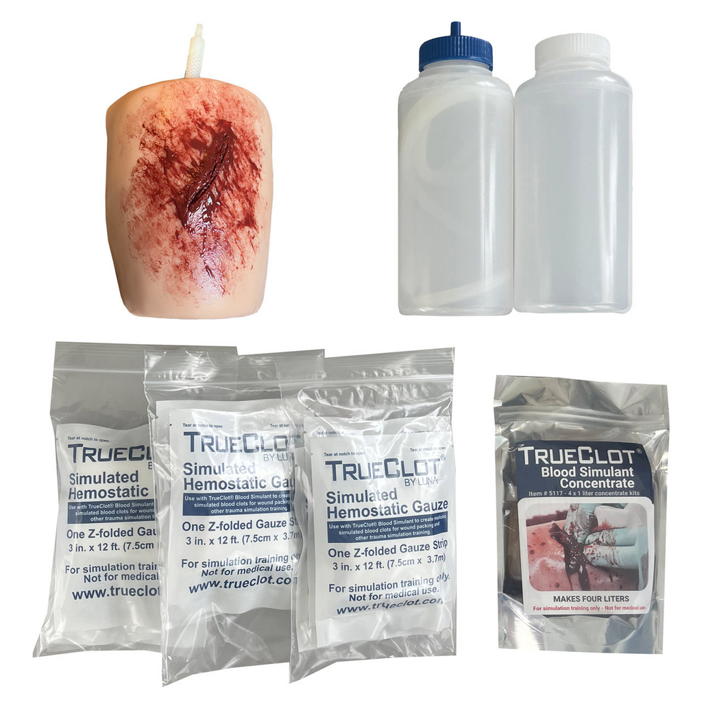 TrueClot - Wound Packing Training Kit, Laceration/Stab Wound