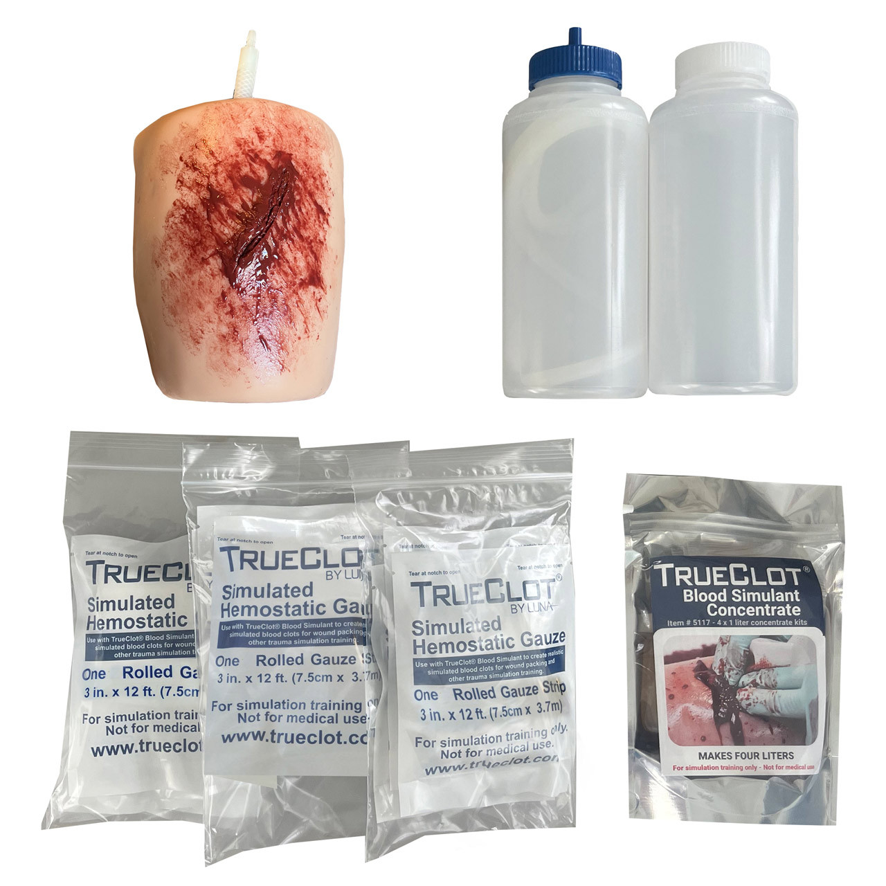 TrueClot - Wound Packing Training Kit, Laceration/Stab Wound