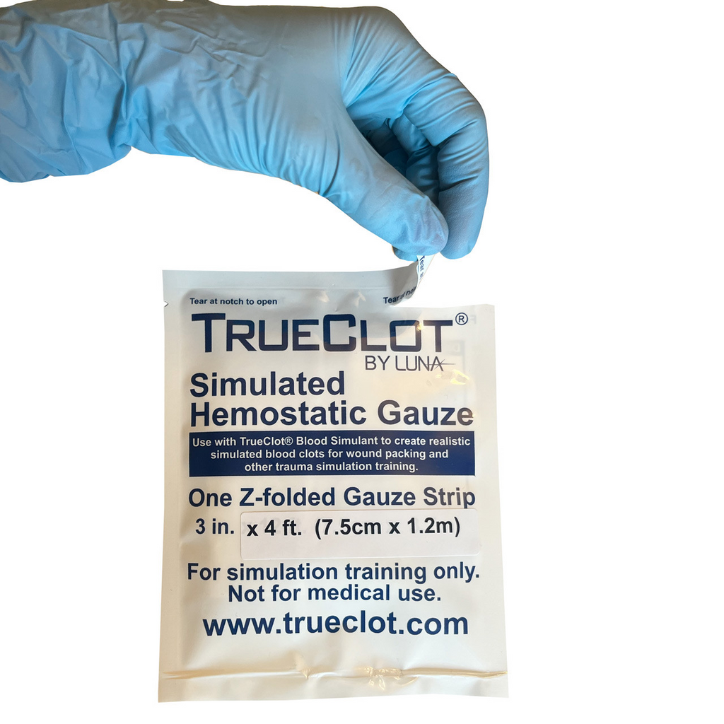 TrueClot - Simulated Hemostatic Gauze, 4 ft, Z-Folded